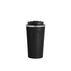 regalospro.cl-mugAstorias-tmb137-mug Mug Astorias de color negro, de acero inoxidable con tapa plástica color negro