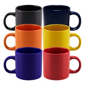 tazon ceramico color 240ml,  disponible en diversos colores, ideal para combinar con los colores de tu marca. Cada unidad en su caja de cartón blanco. Colores azul, azul marino, rojo, naranji, amarillo negro