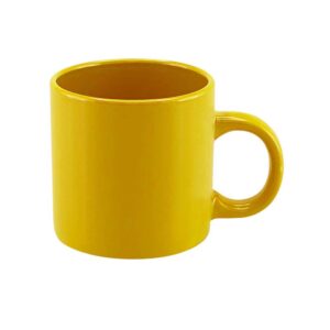 tazon ceramico de color Amarillo 240ml, ideal para combinar con los colores de tu marca.