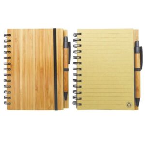 www.regalospro.cl – Cuaderno de Bamboo con bolígrafo – ECO121-1