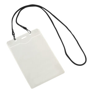 Porta-Credencial Grande de PVC Clear