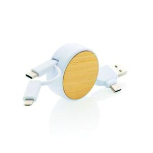 TEC643 Cable Conector Multicargador Bamboo www.regalospro (2)
