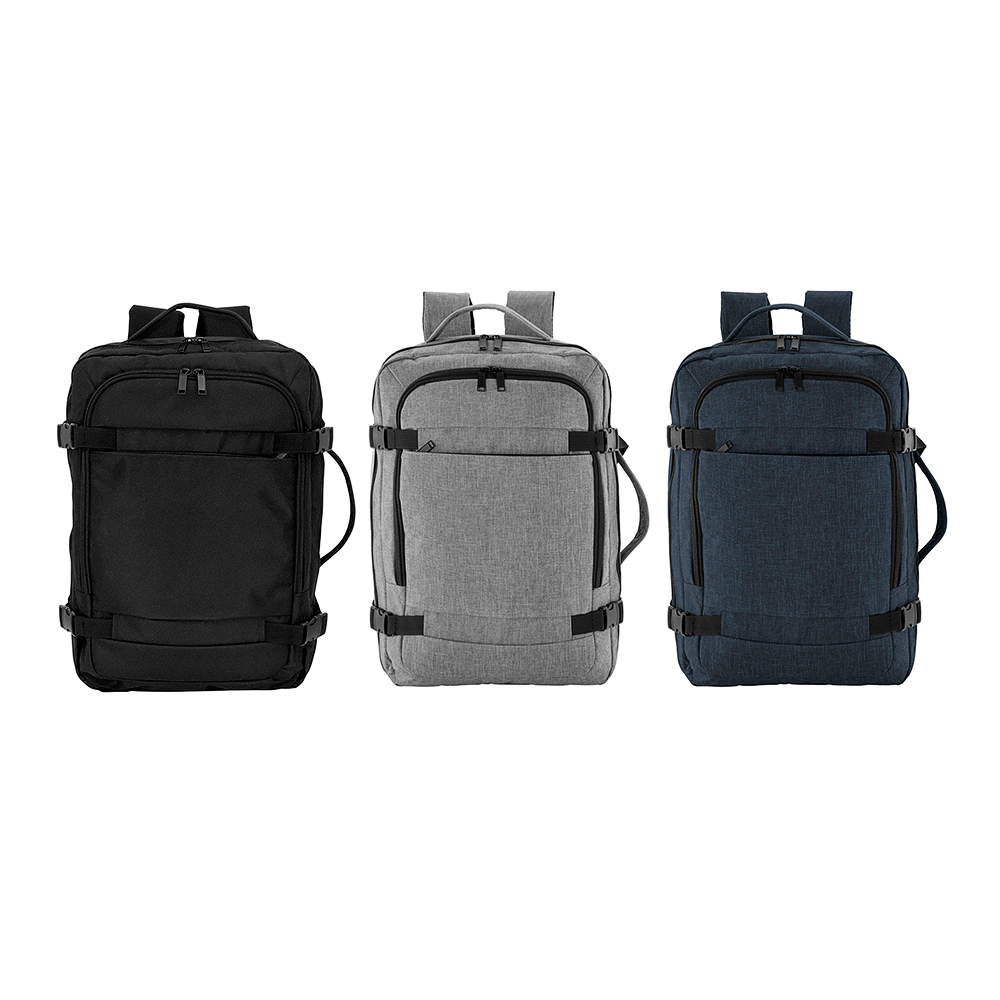 Colores de la mochila MUNICH carry on, 20 litros con porta notebook de hasta 17 pulgadas.