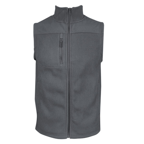 Chaleco Micropolar Liso Chilla Hombre.