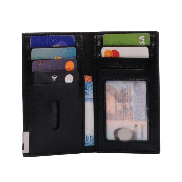 Porta-Tarjetas vertical de Eco-Cuero LICENSE - Imagen 2