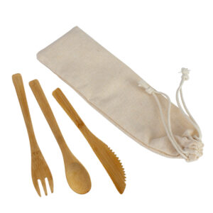 Set de 3 cubiertos de Bamboo