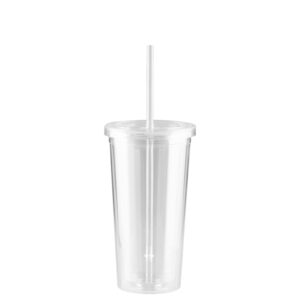Vaso plástico doble pared aislante 600cc