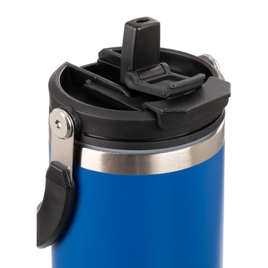 Vista detalle de la tapa con boquilla retráctil del mug hook