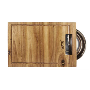 Tabla Madera Bowl Acero Wayu.
