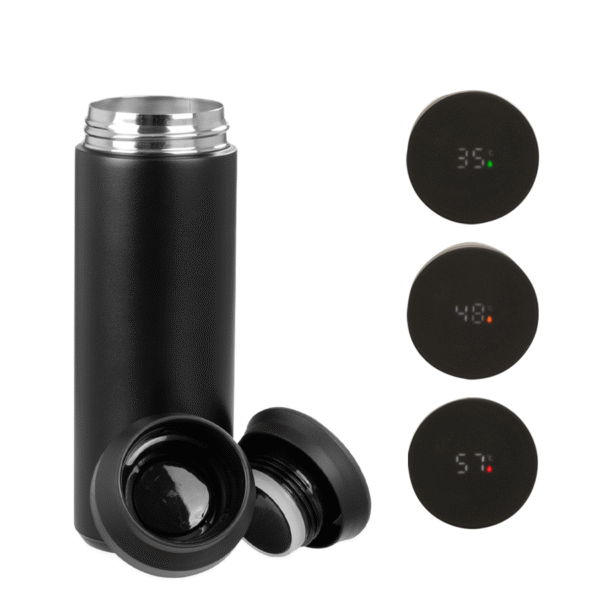 Termo doble pared de acero, con termómetro digital SMART LID, 480cc.