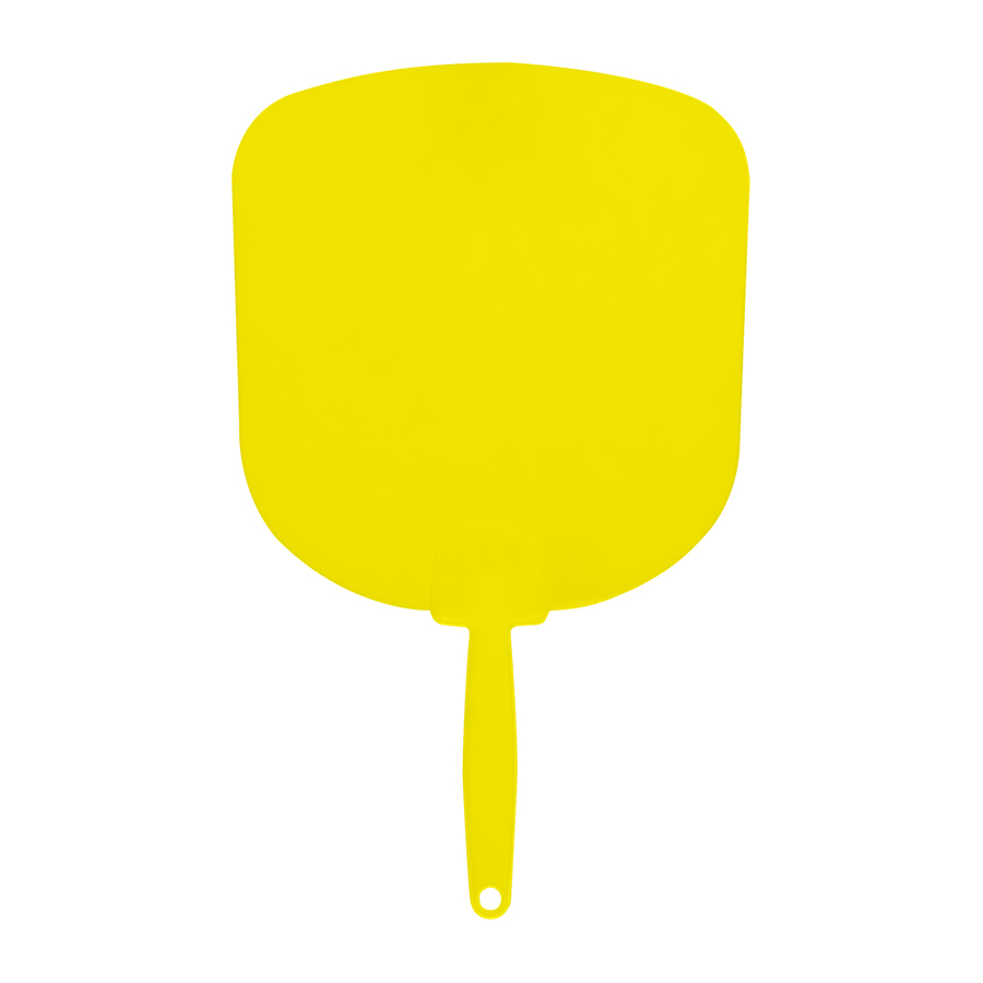 Abanico publicitario FRESH AIR en polipropileno, colores: blanco, naranjo, verde, amarillo, azul y rojo.