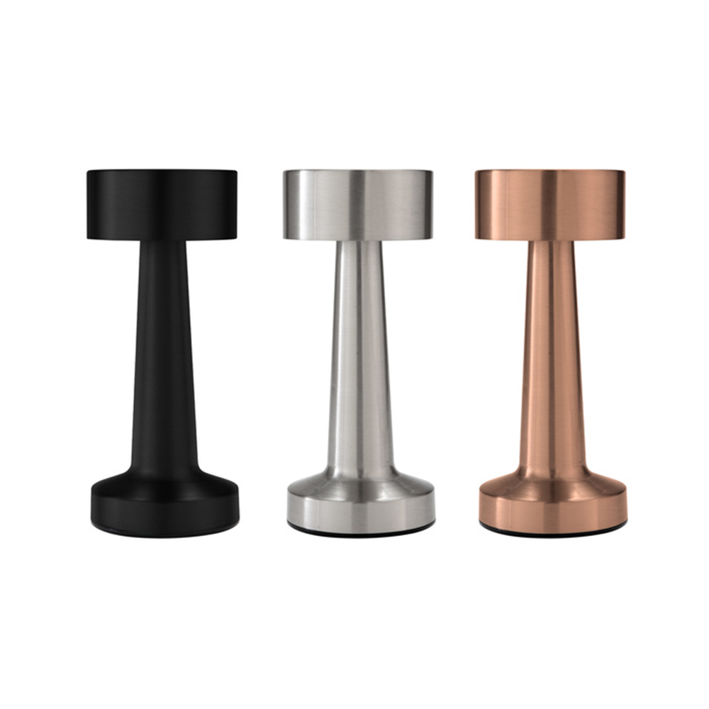 Lámpara LED corporativa DAMBEL recargable con control táctil y tres modos de luz, ideal para escritorio y oficina