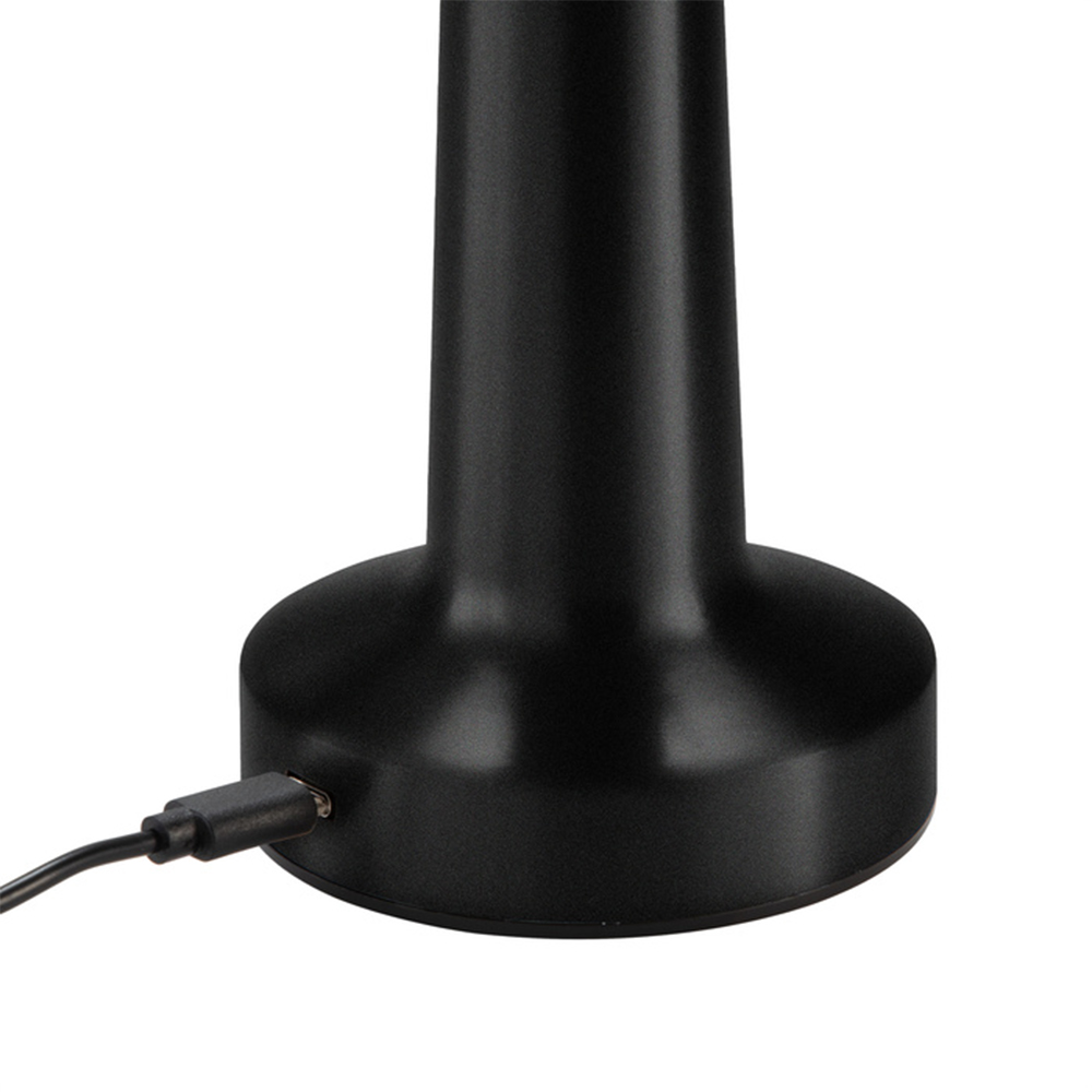 Lámpara LED corporativa DAMBEL recargable con control táctil y tres modos de luz, ideal para escritorio y oficina