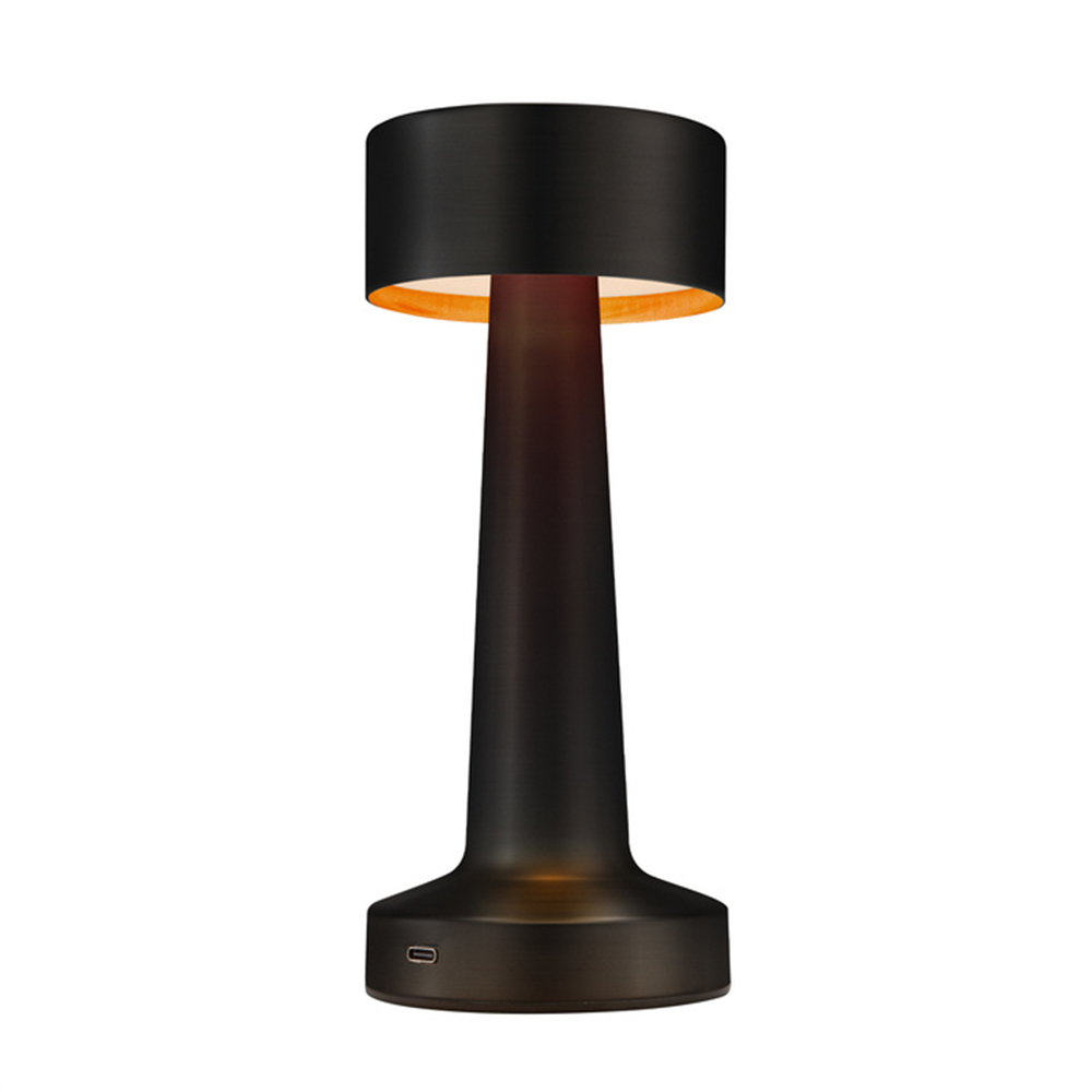 Lámpara LED corporativa DAMBEL recargable con control táctil y tres modos de luz, ideal para escritorio y oficina