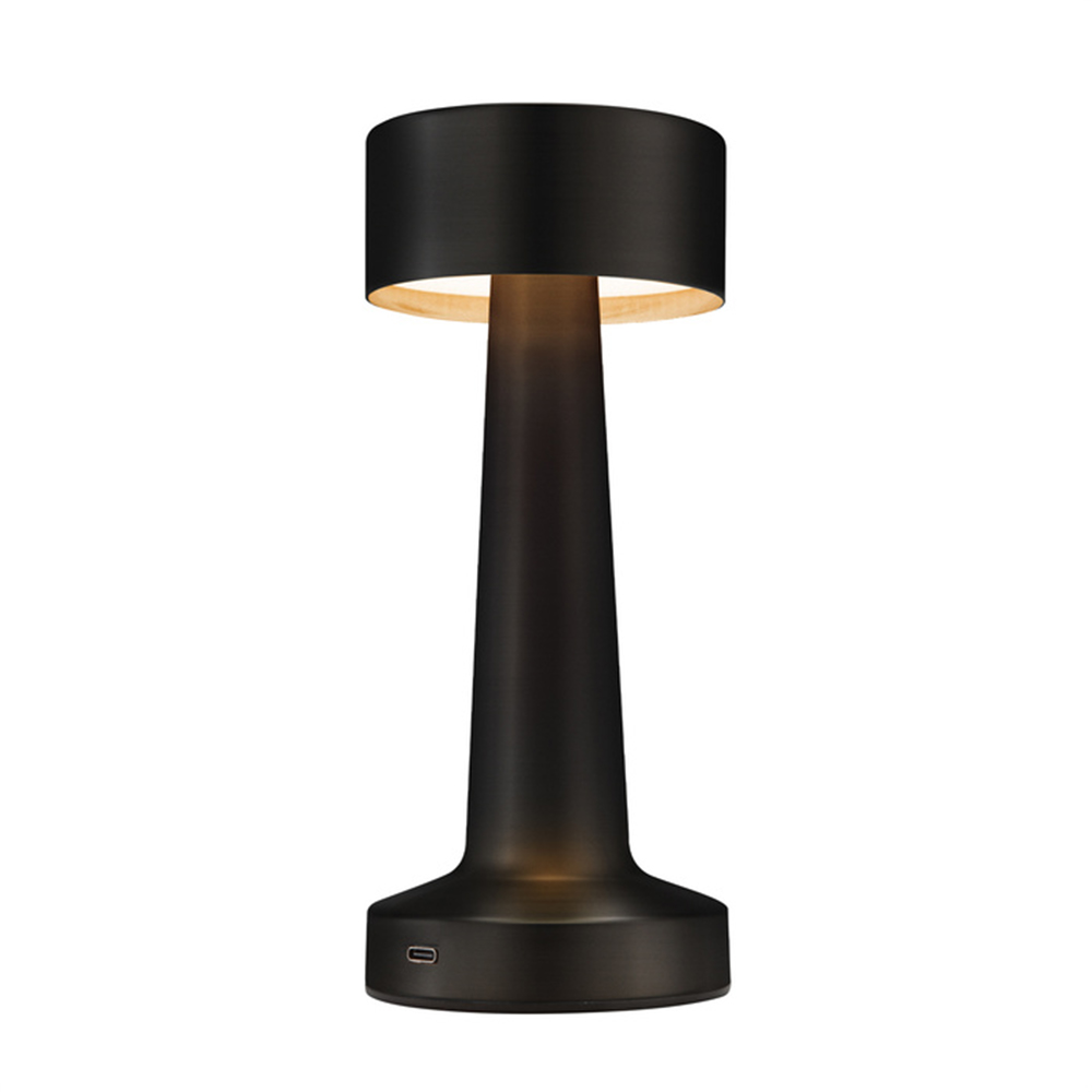 Lámpara LED corporativa DAMBEL recargable con control táctil y tres modos de luz, ideal para escritorio y oficina