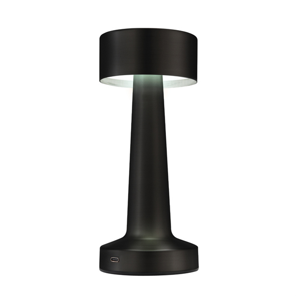 Lámpara LED corporativa DAMBEL recargable con control táctil y tres modos de luz, ideal para escritorio y oficina