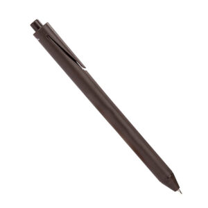 Bolígrafo retráctil CAUCA fabricado con material derivado de café para regalos corporativos.