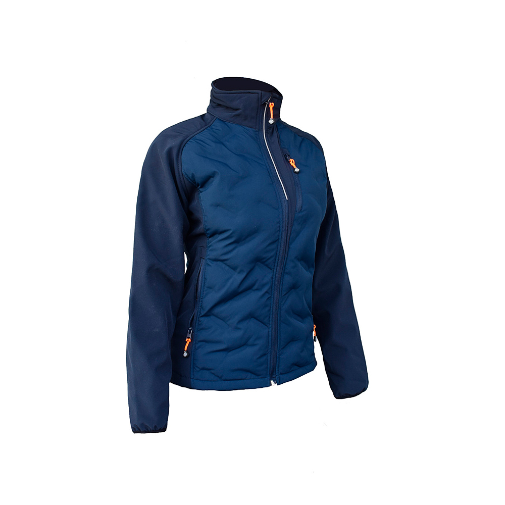 Chaqueta mujer Executive Trade softshell repelente al agua en tela Taslan con TPU, color azul.