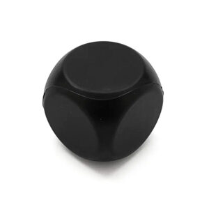 Cubo antiestrés de poliuretano PU con diseño ergonómico en forma de dado.