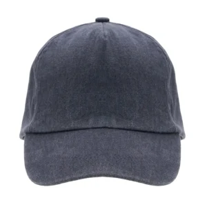 Jockey Soho de algodón negro con visera curva, ideal para uso urbano y promociones corporativas. Azul