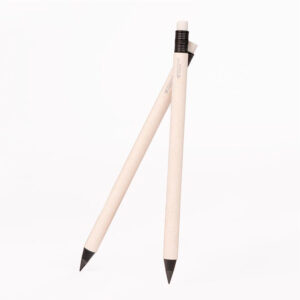 Lápiz ecológico UBUD de cartón reciclado con punta de grafeno y goma integrada.