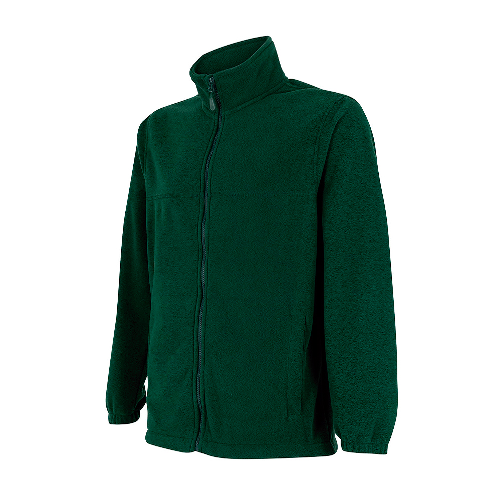 Micropolar hombre Practical Line manga larga en tela micropolar 100% poliéster color verde.