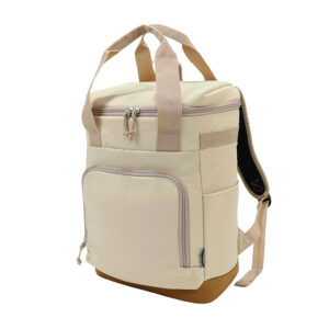 Mochila cooler GREENLAND de 16 litros en RPET con interior térmico aislante y base impermeable.