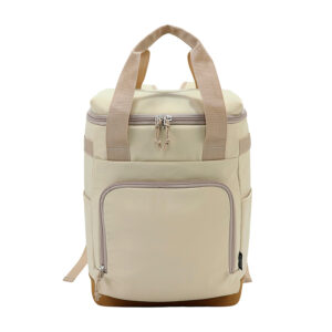 Mochila cooler GREENLAND de 16 litros en RPET con interior térmico aislante y base impermeable.