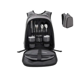 Mochila Picnic Tacoma térmica con set de picnic incluido para actividades al aire libre.