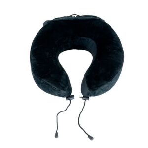 Cojín Memory Foam Negro MOOSE para regalo corporativo de viaje.