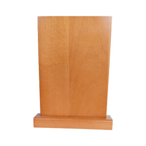 Galvano de madera de 12 mm para reconocimiento empresarial.