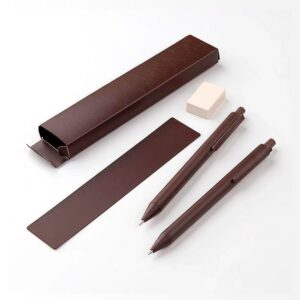 Set MINAS GERAIS con bolígrafo, regla y goma para regalo corporativo sustentable.