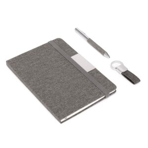 Set PARATY, libreta, bolígrafo y llavero en RPET reciclado.