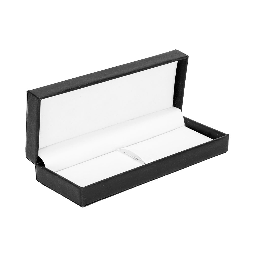 Estuche porta bolígrafo EMINENT Deluxe en eco-cuero negro.