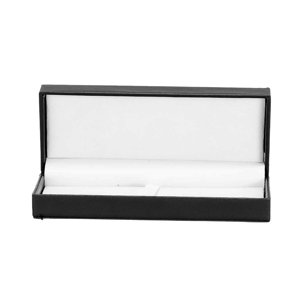 Estuche porta bolígrafo EMINENT Deluxe en eco-cuero negro.