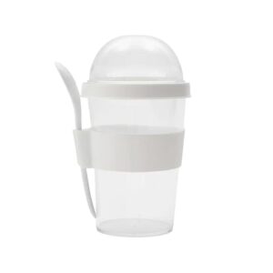 Mug GRECO con compartimento superior y cuchara.