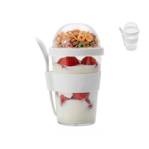 Mug GRECO con compartimento superior y cuchara.