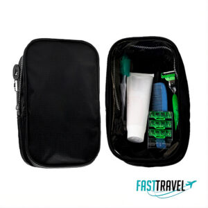 Neceser transparente 110 con panel frontal traslúcido.