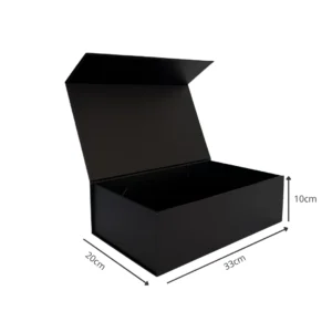 Caja Magnética Mediana s/Manilla de cartón extra grueso con cierre imantado premium. Packaging corporativo elegante y personalizable