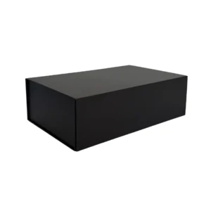 Caja Magnética Grande S/Manilla en blanco y negro- Fabricadas con cartón extra grueso y cierre imantado resistente. Ideales para packaging premium.