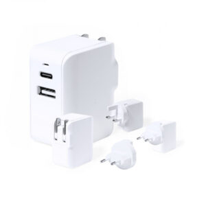 Adaptador de Enchufes Vlind TEC726 universal para viajes internacionales.