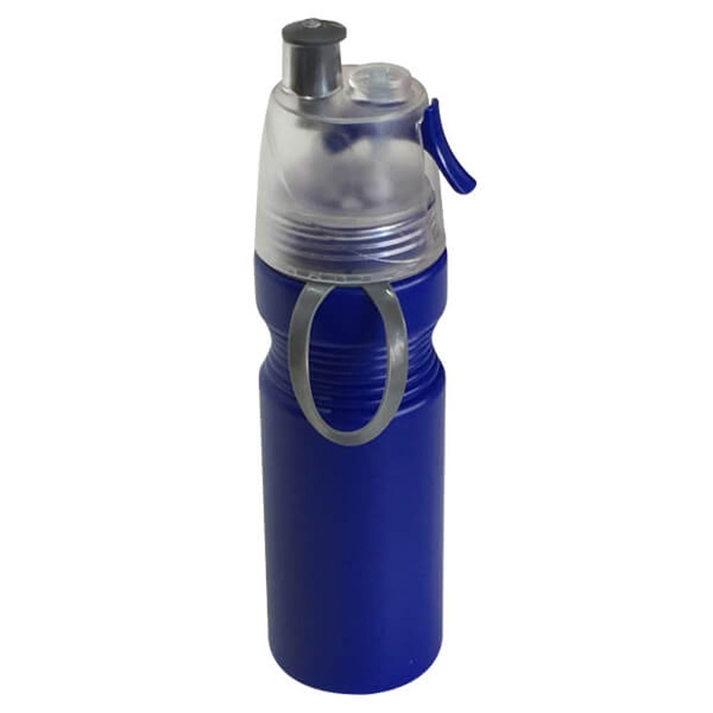 Botella con Rociador Breeze TMB435 deportiva de 700 ml, azul