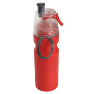 Botella con Rociador Breeze TMB435 deportiva de 700 ml, roja