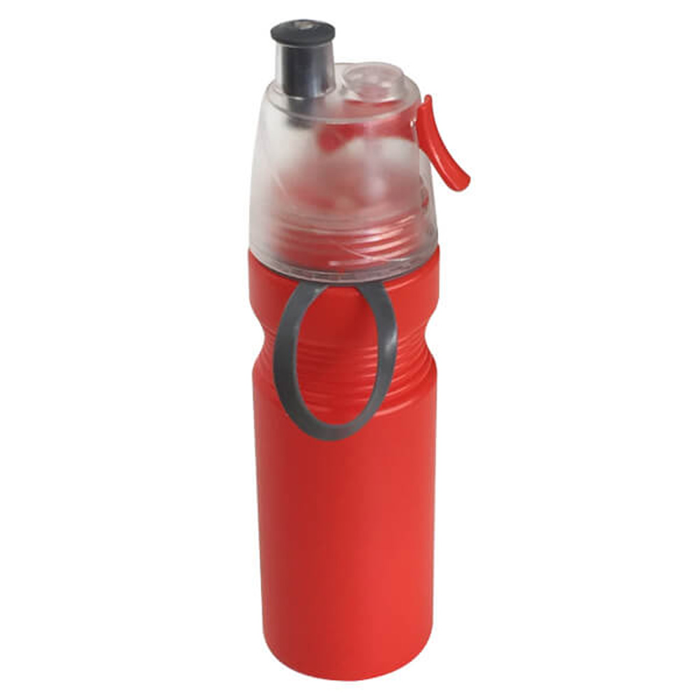 Botella con Rociador Breeze TMB435 deportiva de 700 ml, roja