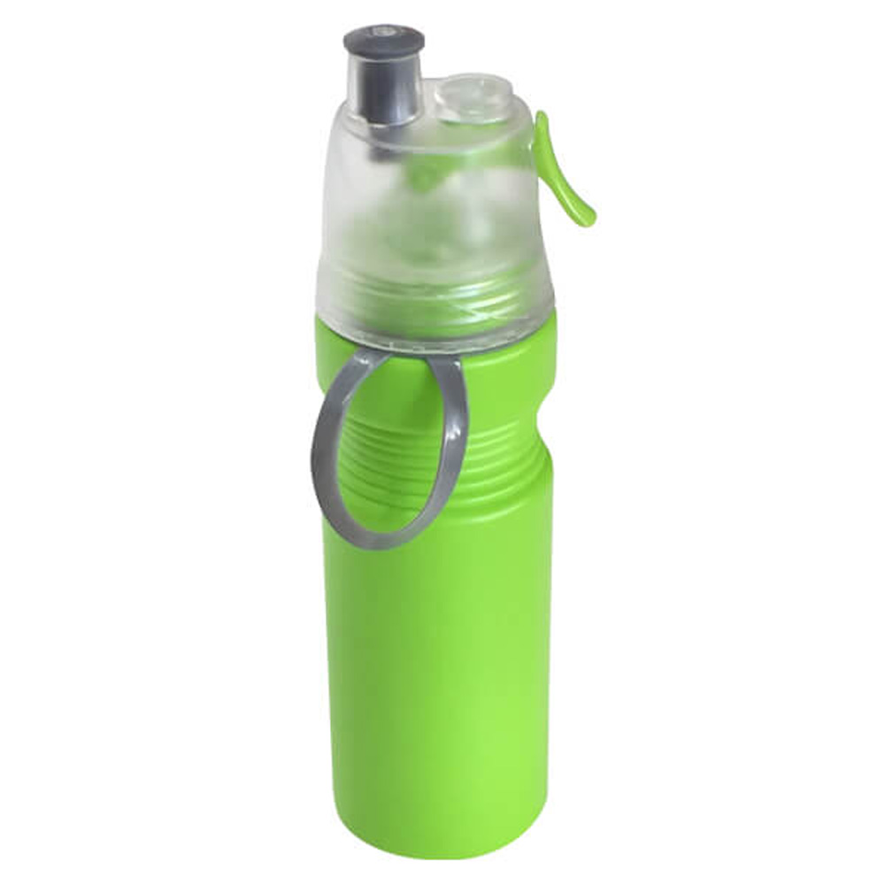 Botella con Rociador Breeze TMB435 deportiva de 700 ml, verde