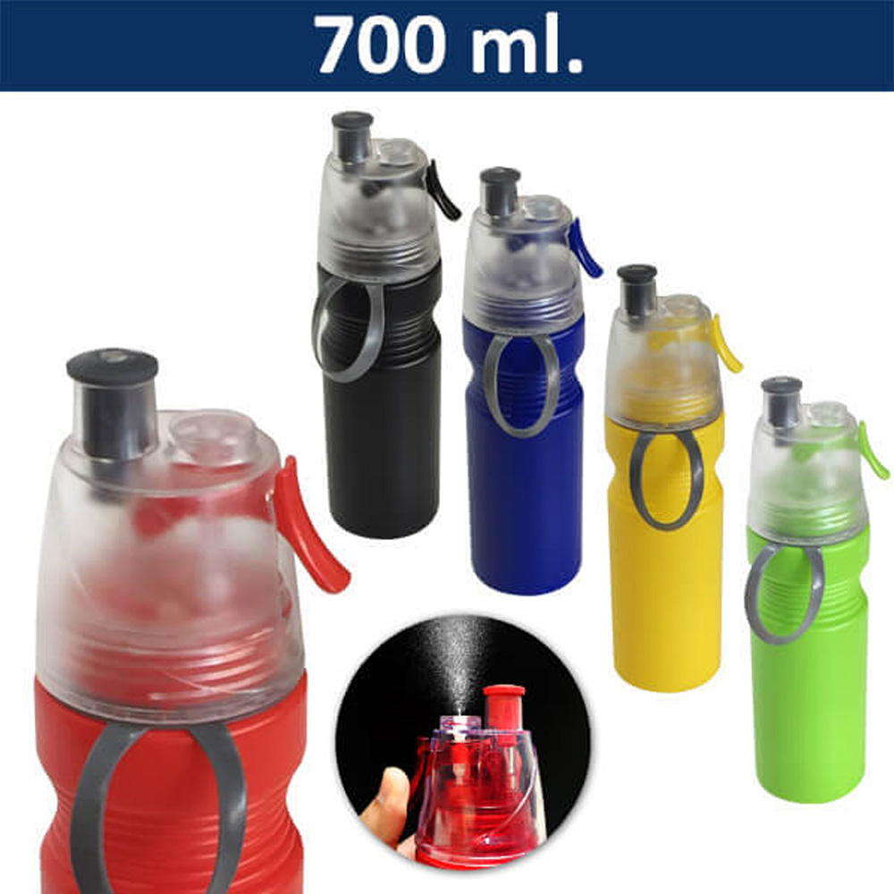 Botella con Rociador Breeze TMB435 deportiva de 700 ml.