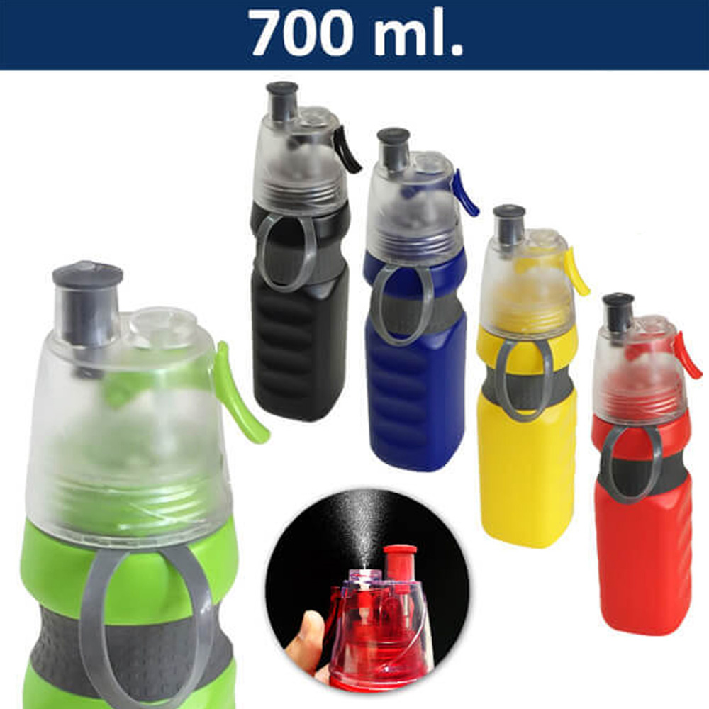 Botella con Rociador Fresh TMB436 deportiva con asa removible