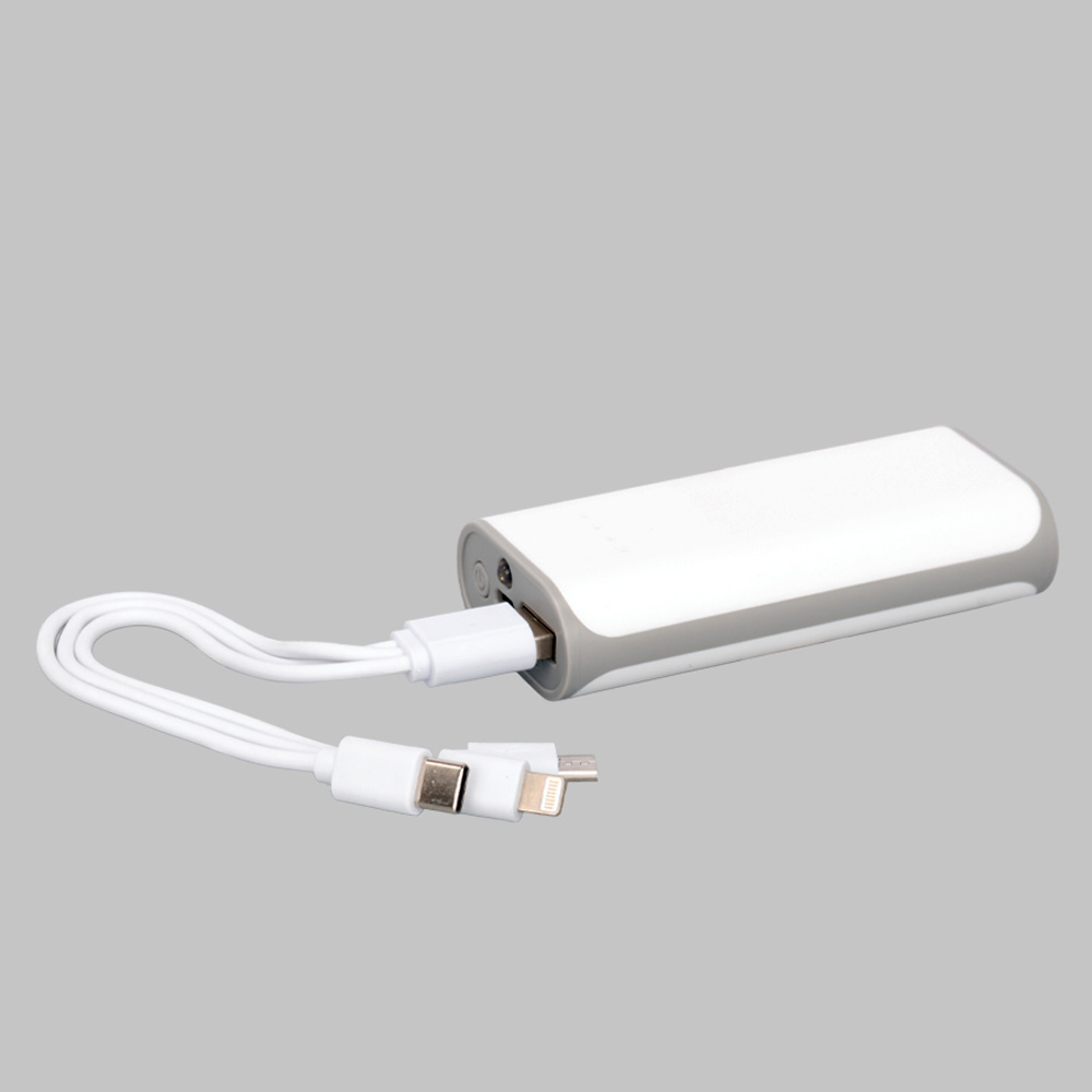 Cargador Power Bank TEC718 de 5200mAh con multi cable