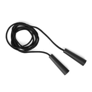 Cuerda para saltar Jive fitness con mangos ergonómicos color negro.