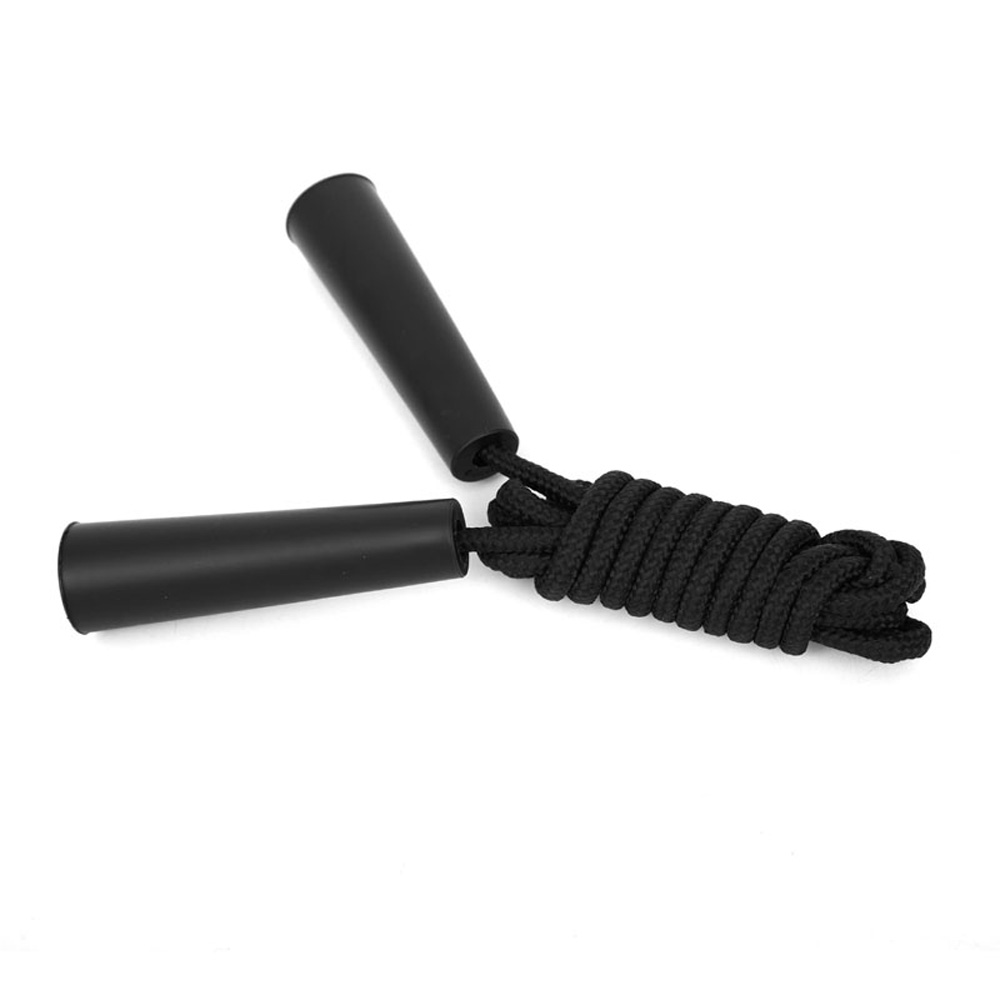 Cuerda para saltar Jive fitness con mangos ergonómicos color negro.